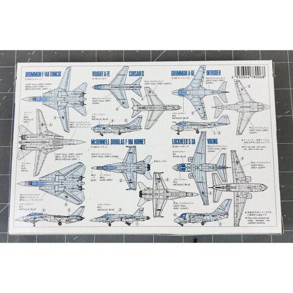 Tamiya 1:350 Scale Navy Aircraft Set Jets Tomcat Hornet Corsair II Model Kit - Picture 3 of 5